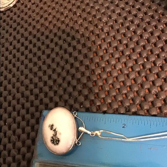 Solar Quartz & Sterling Silver Pendant Necklace, 18”, NEW - Picture 4 of 8